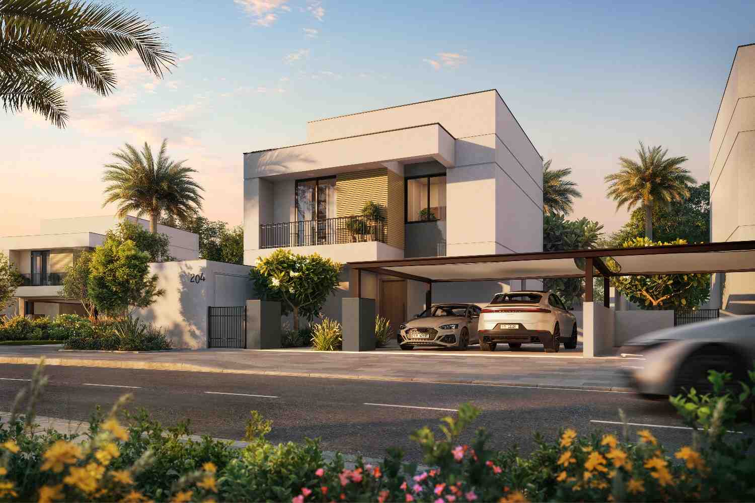 Al Ghadeer Gardens by Aldar — modern residential Abu Dhabi border