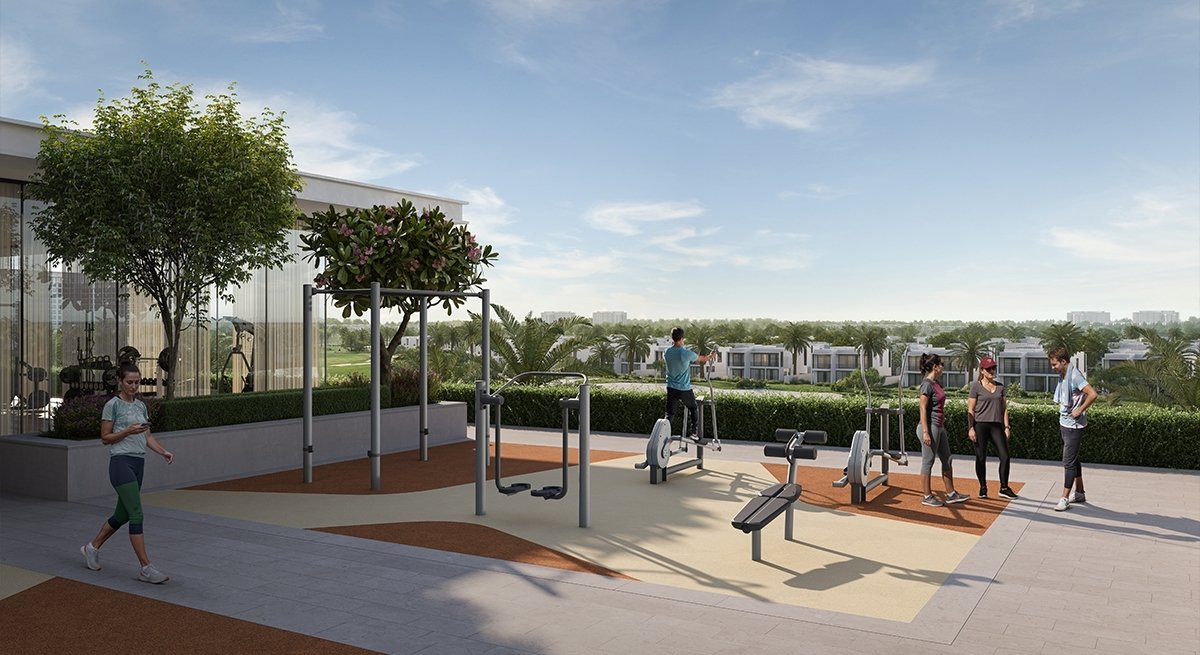 Emaar Golf Trails infinity pool and leisure area