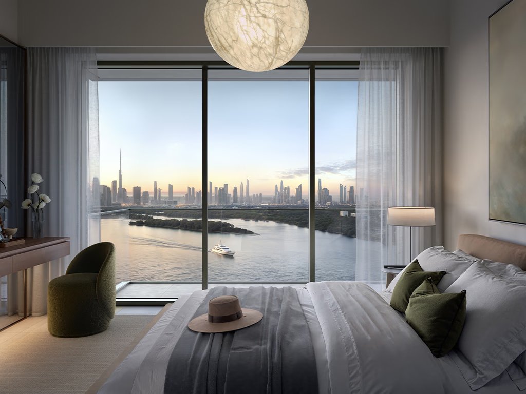Emaar Valia apartment interior modern design creek views