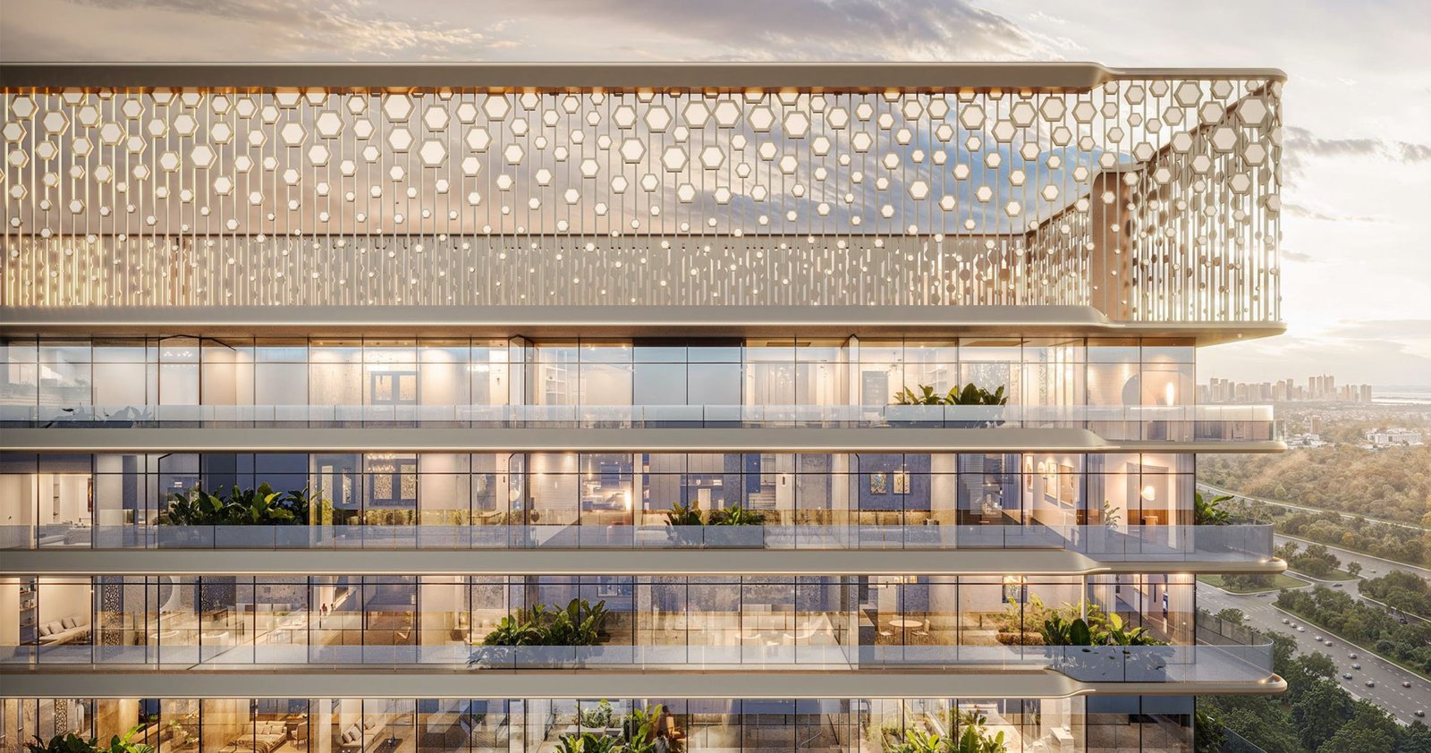 M3M Elie Saab Residences exterior render