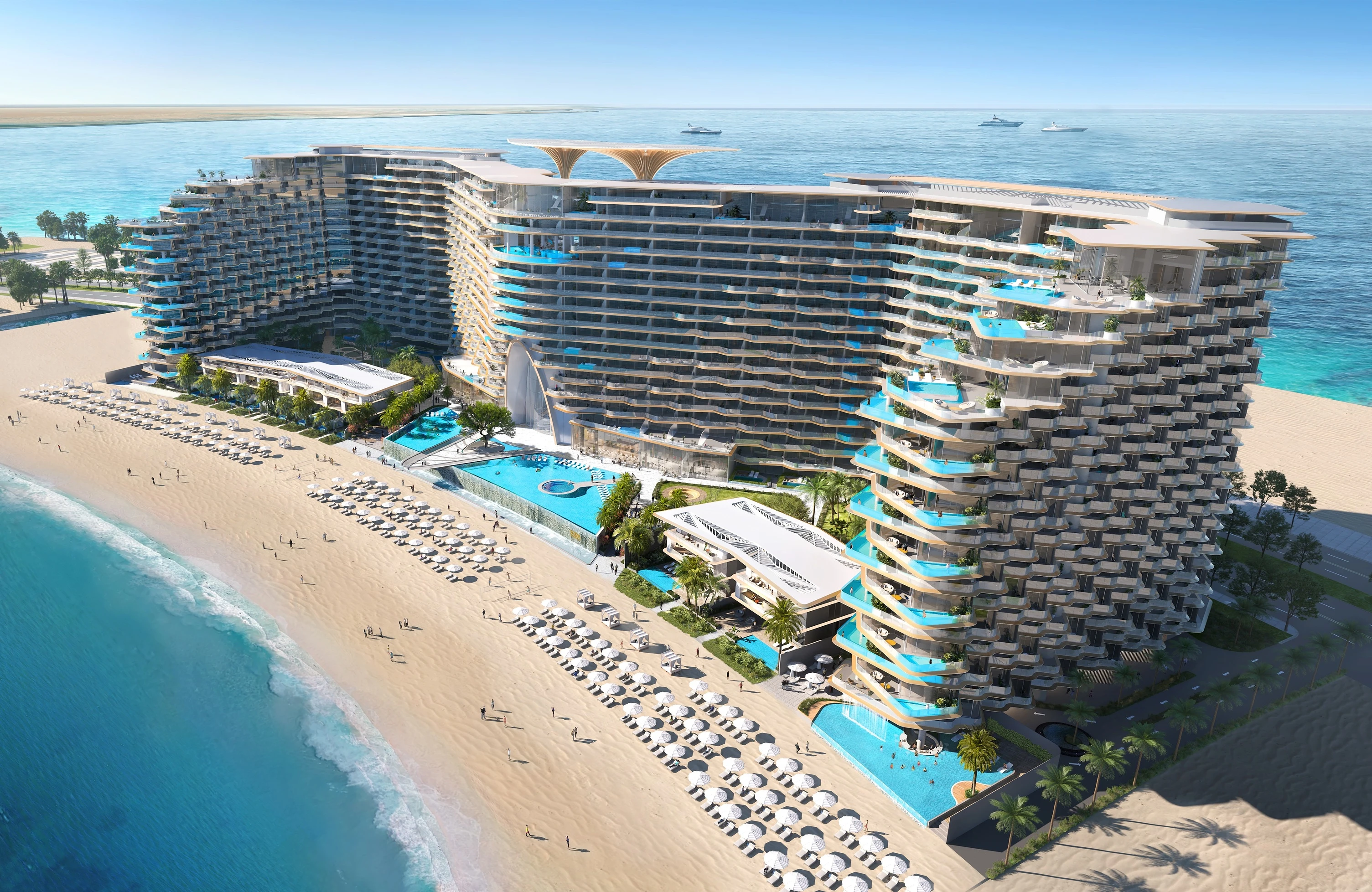 Sora Beach Residences Arada Al Marjan Island — beachfront luxury apartments off-plan UAE