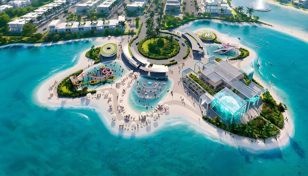 DAMAC Islands villas Dubailand — tropical water-themed luxury villa community